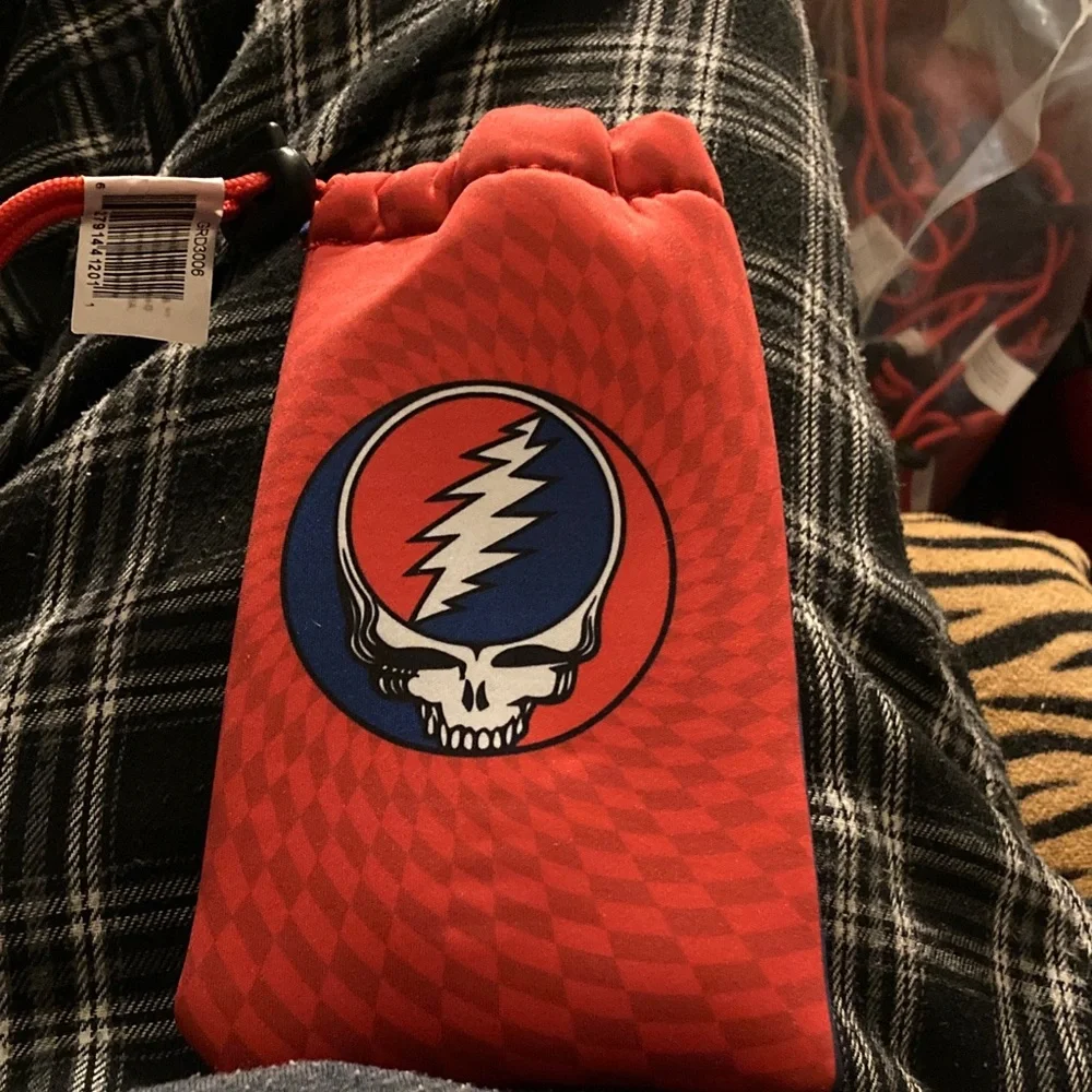 Grateful Dead Drawstring Pouch & Sticker - Picture 1 of 4
